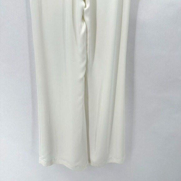 Ramy Brook Dress Pants Wide Leg Pants Size 2 White‎ Lined Coastal Preppy City - Picture 5 of 12